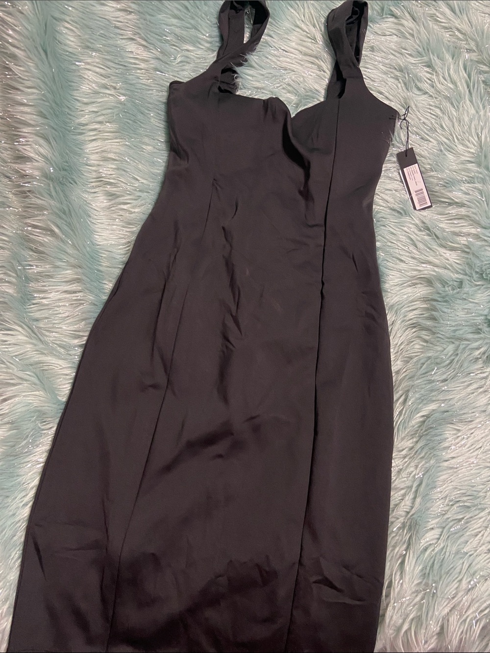 TA3 Squarey Pencil Dress in Black